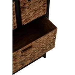 Padstow 6 Drawers Black Frame Storage Unit -Lifestyle Haven Shop noosa co living padstow 6 drawers black frame storage unit house of isabella uk 42933926592819