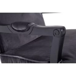 Rococo Grey Velvet Chair & Footstool -Lifestyle Haven Shop noosa co living rococo grey velvet chair footstool house of isabella uk 42932820017459