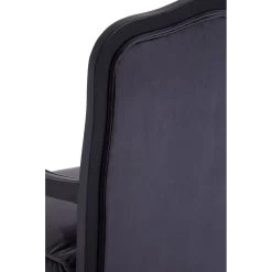 Rococo Grey Velvet Chair & Footstool -Lifestyle Haven Shop noosa co living rococo grey velvet chair footstool house of isabella uk 42932820050227