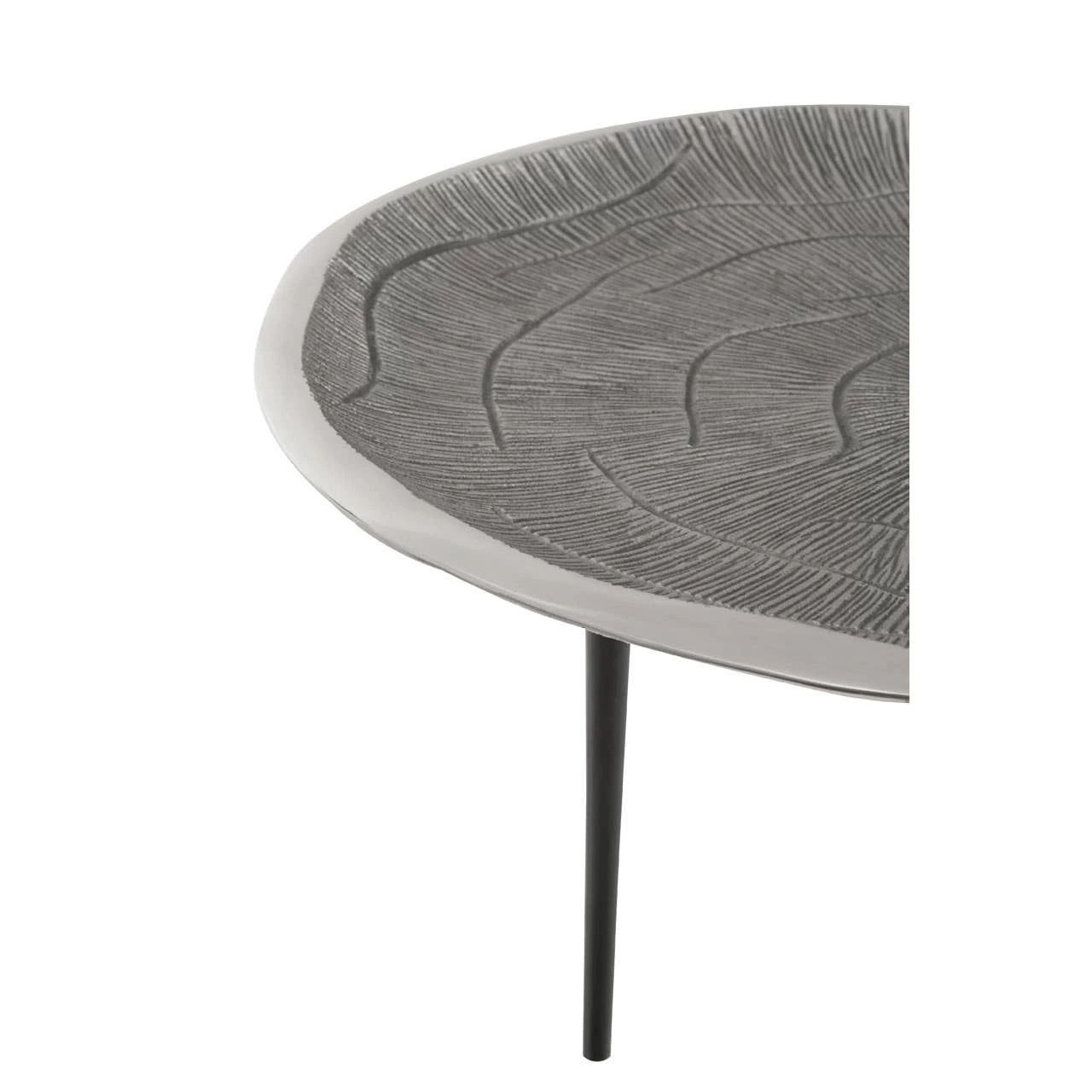 Silva Oak Effect Silver Top Coffee Table 2 Silva Oak Effect Silver Top Coffee Table - Image 2