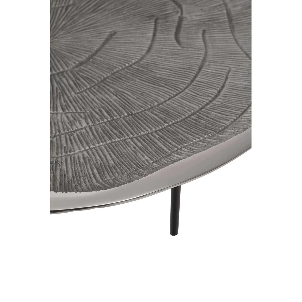 Silva Oak Effect Silver Top Coffee Table 4 Silva Oak Effect Silver Top Coffee Table - Image 4