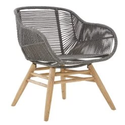 Sisal Grey Rope Armchair