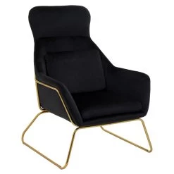 Stockholm Black Velvet Armchair -Lifestyle Haven Shop noosa co living stockholm black velvet armchair house of isabella uk 42941034987827
