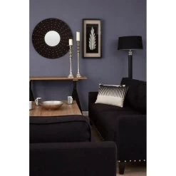 Round Wall Mirror, Black MDF, Stud Detail -Lifestyle Haven Shop noosa co mirrors round wall mirror black mdf stud detail house of isabella uk 29534252924982