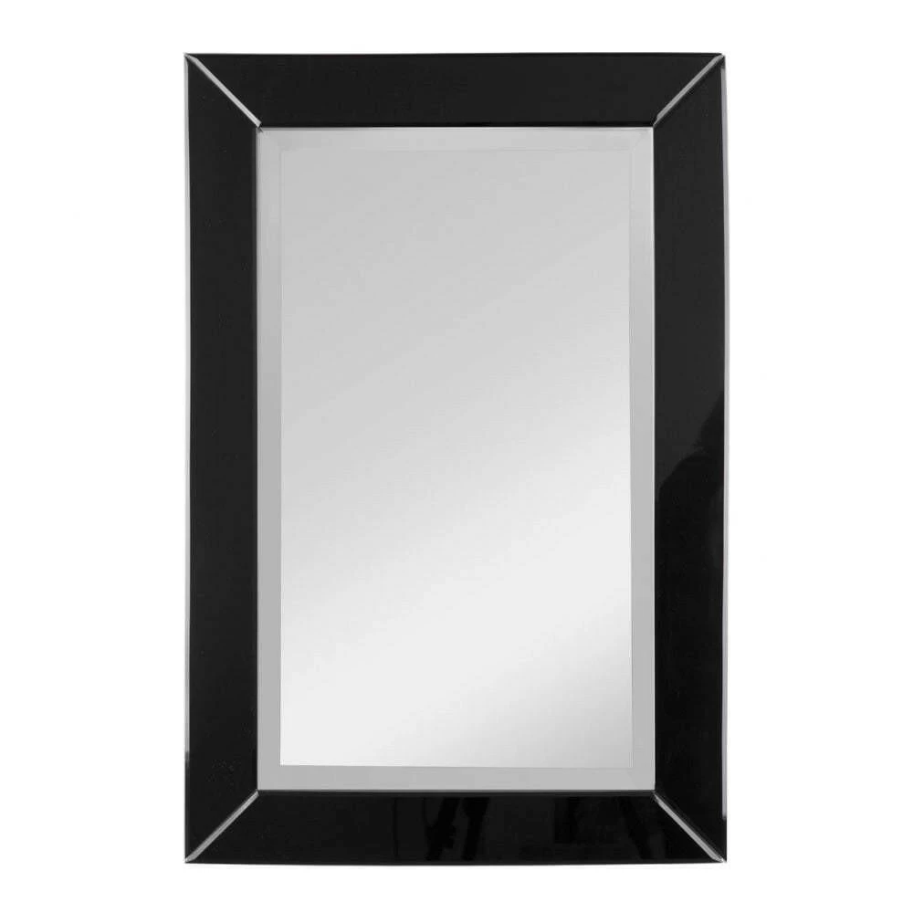 Wall Mirror, MDF / Glass, Black Frame 1 Wall Mirror, MDF / Glass, Black Frame