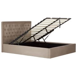 Hannah Mink Velvet Double Ottoman Bed -Lifestyle Haven Shop noosa co sleeping hannah mink velvet double ottoman bed house of isabella uk 42933691384115