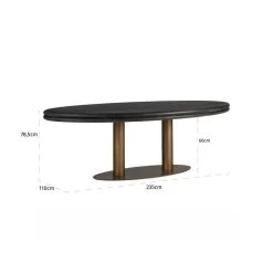 Dining Table Macaron Oval 235 -Lifestyle Haven Shop richmond interiors dining dining table macaron oval 235 house of isabella uk 31328187154486