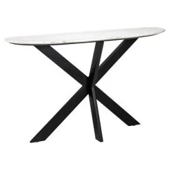 Trocadero White Marble Console Table