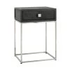 Nightstand Blackbone Silver 1-drawer