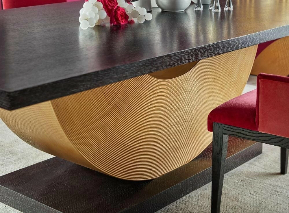 Theodore Alexander Reed Rectangular Dining Table 6 Theodore Alexander Reed Rectangular Dining Table - Image 6