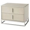 Ta Studio Bedside Table Blain In Overcast Shagreen