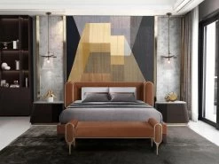 Theodore Alexander Oblique Right Bedside Cabinet In Veneer & Carrara -Lifestyle Haven Shop theodore alexander sleeping theodore alexander oblique right bedside cabinet in veneer carrara house of isabella uk 30052317200438