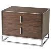Ta Studio Bedside Table Blain In Macadamia & Nickel
