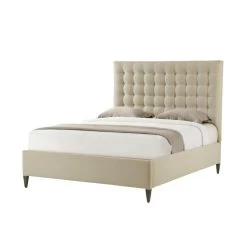 Ta Studio King Bed Frame Hampton In Kendal Linen