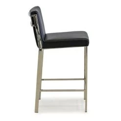 Regge Bar Stool - Mustang Black -Lifestyle Haven Shop tommy franks dining regge bar stool house of isabella uk 40339084116275