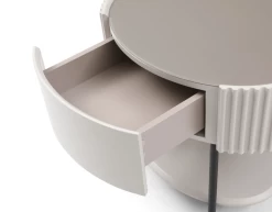 Avola Bedside Table - Matte Beige -Lifestyle Haven Shop tommy franks sleeping avola bedside table matte beige house of isabella uk 42233635438899