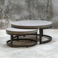 Aiyara Gray Nesting Tables, S/2 -Lifestyle Haven Shop uttermost living aiyara gray nesting tables s 2 house of isabella uk 41812941439283