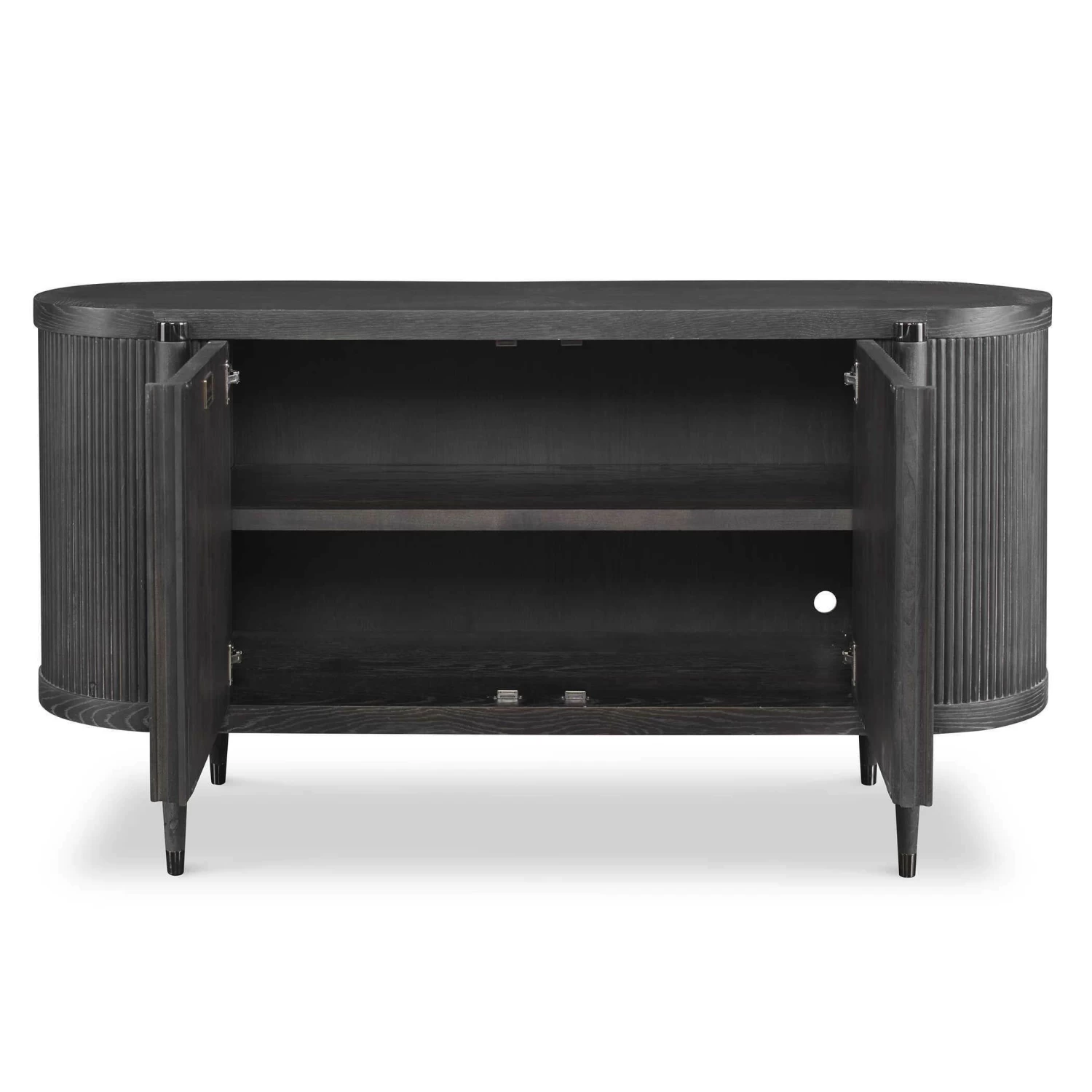 Tambour Cabinet - Black Ceruse 4 Tambour Cabinet - Black Ceruse - Image 4