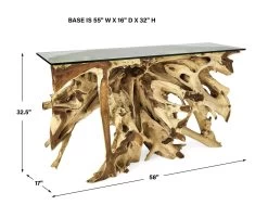 Center Root Console Table - 58x17 -Lifestyle Haven Shop uttermost living uttermost center root console table 58x17 house of isabella uk 41815146201395
