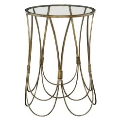 Kalindra Gold Accent Table