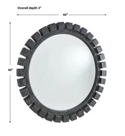 Black Label Around The Block Mirror - 40 Ebony -Lifestyle Haven Shop uttermost mirrors black label around the block mirror 40 ebony house of isabella uk 41813948367155