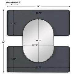 Black Label Embrace Square Mirror - 24x24 Smoke -Lifestyle Haven Shop uttermost mirrors black label embrace square mirror 24x24 smoke house of isabella uk 41813758411059