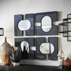 Black Label Embrace Square Mirror - 24x24 Smoke -Lifestyle Haven Shop uttermost mirrors black label embrace square mirror 24x24 smoke house of isabella uk 41813758443827