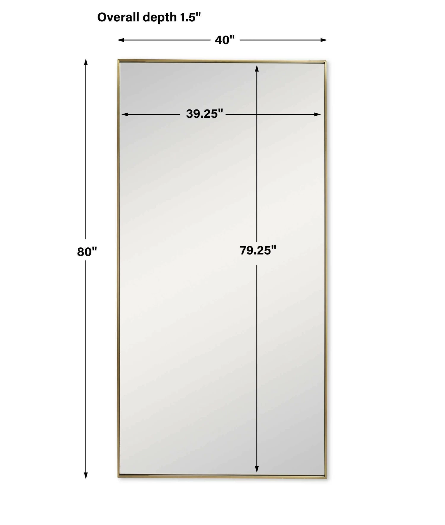 Black Label Harland Mirror - Brass 7 Black Label Harland Mirror - Brass - Image 7