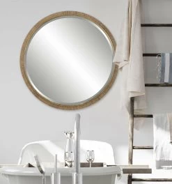 Paradise Round Rattan Mirror -Lifestyle Haven Shop uttermost mirrors paradise round rattan mirror house of isabella uk 41812359479603