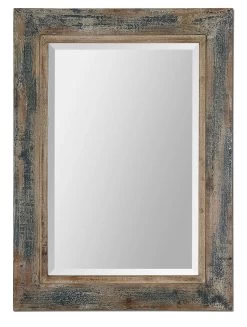 Bozeman Distressed Blue Mirror